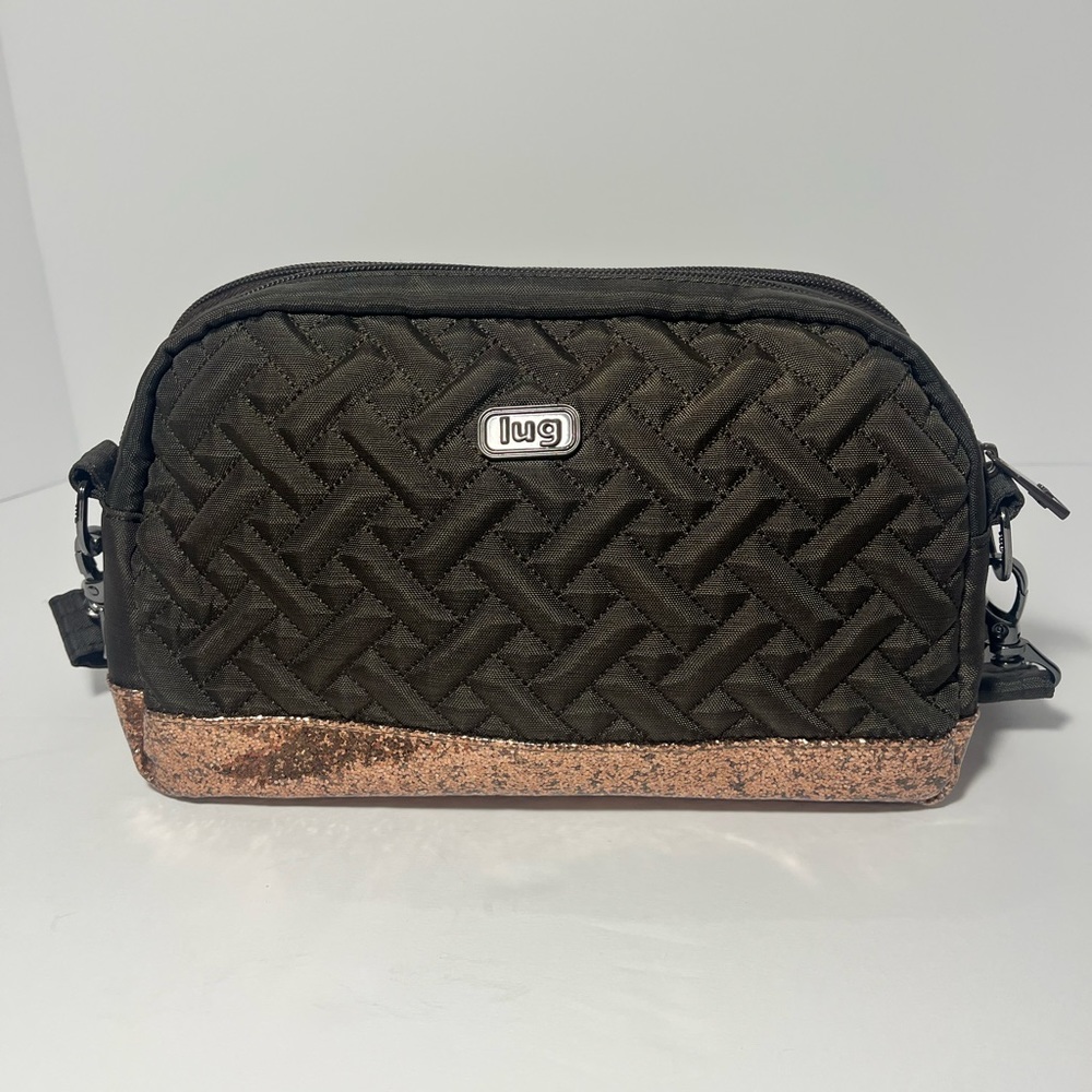 LUG | Punter LG crossbody & travel bag Chocolate Bronze 2 LG zip compartments
